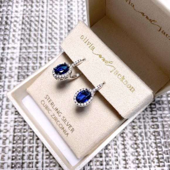 BRAND NEW Olivia and Jackson silver toned earrings 🥰 Box included 🎁 - Picture 3 of 7